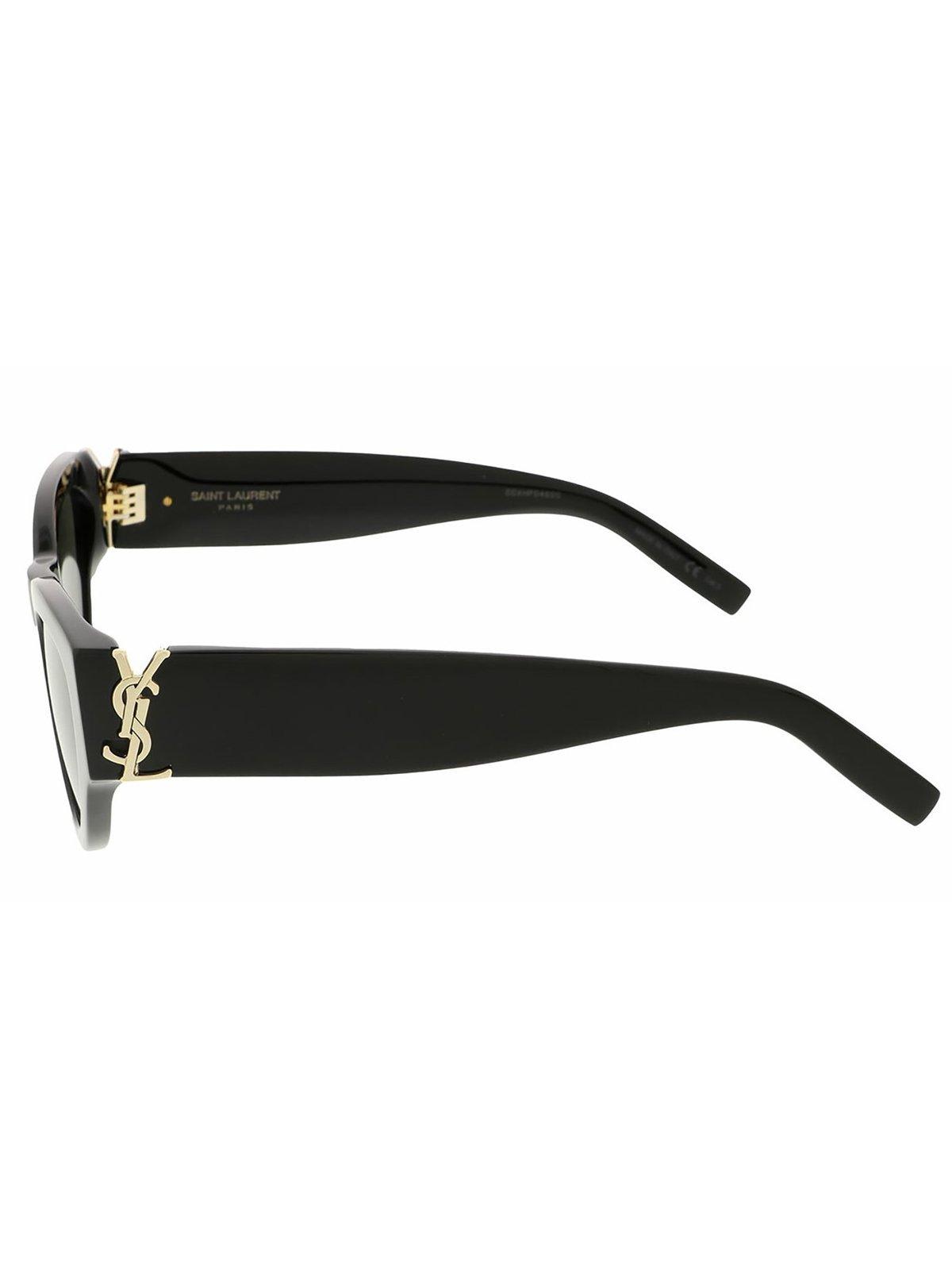 Saint Laurent Cat-eye Frame Sunglasses In Brown
