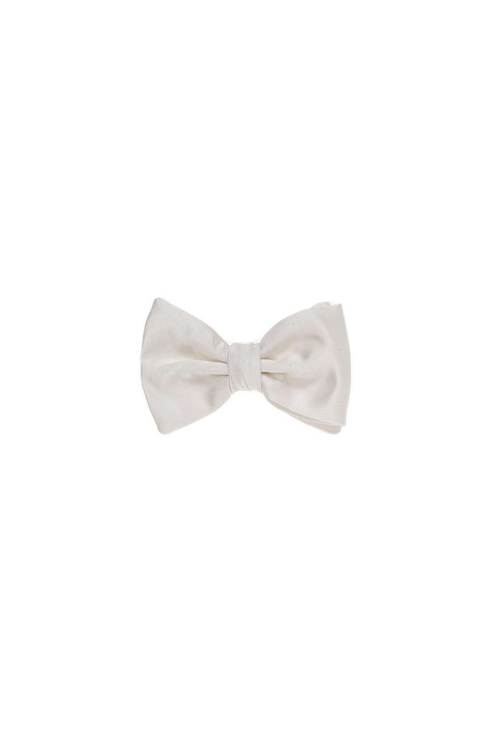 Shop Emporio Armani Clip-fastened Bow Tie In White