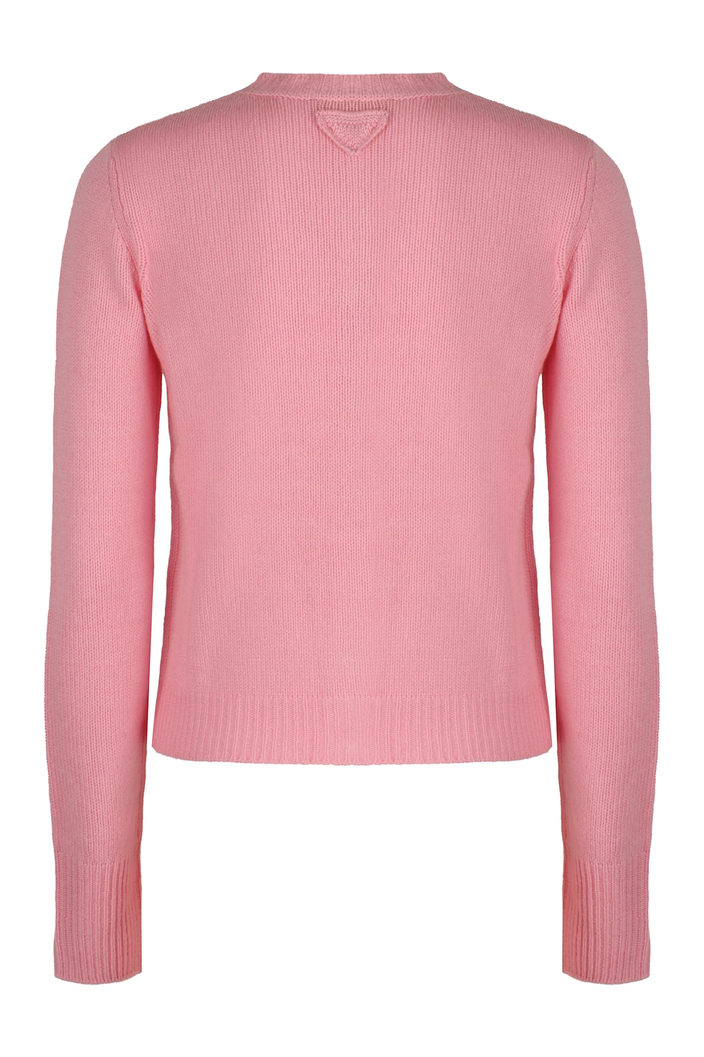 Shop Prada Cashmere Cardigan In Pink