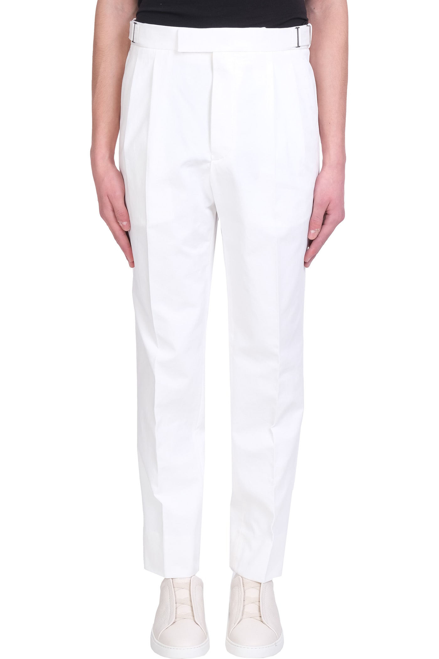 Ermenegildo Zegna Pants In White Cotton