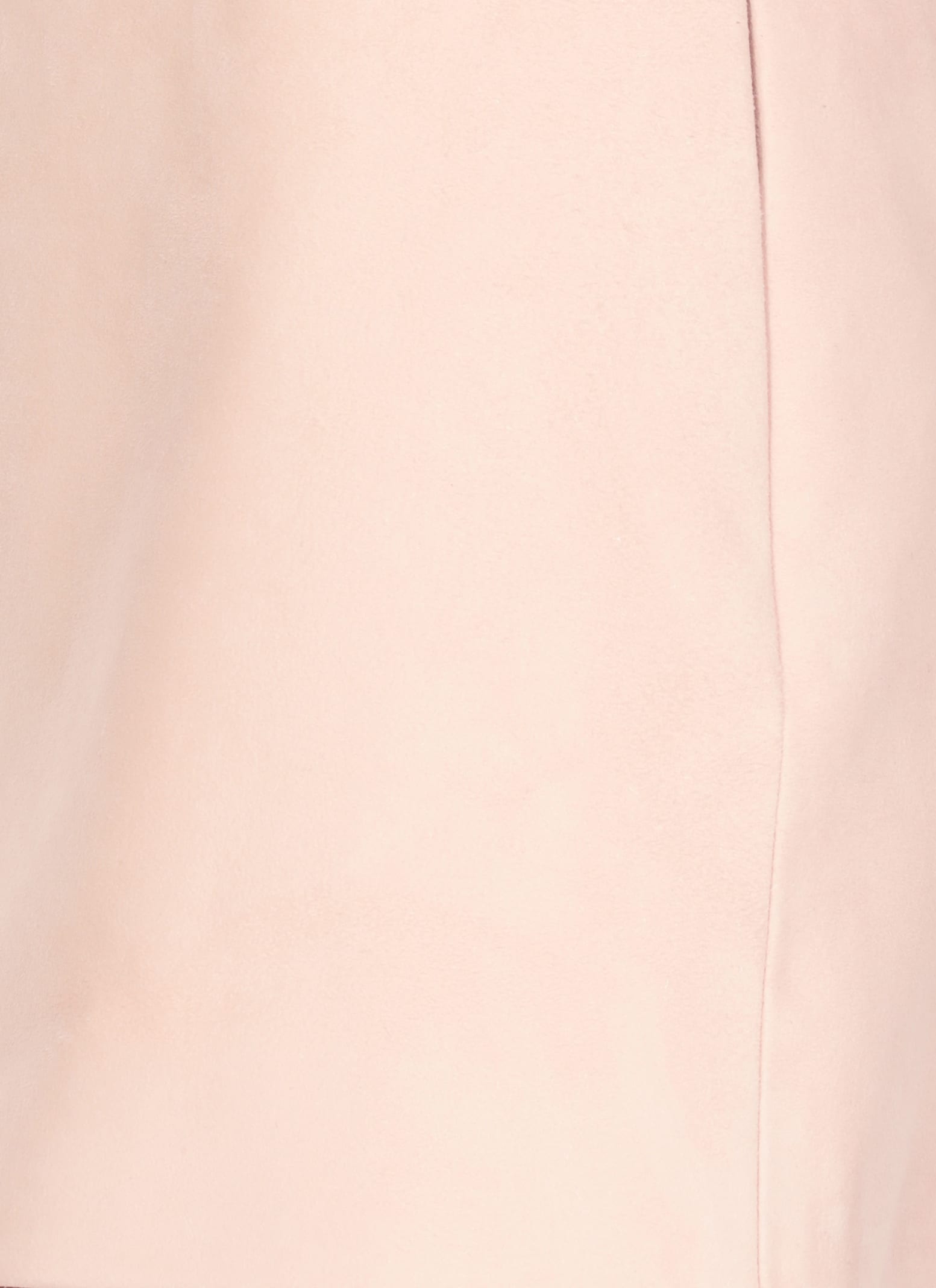 Khaite Jett Grain Suede Mini Skirt In Pink