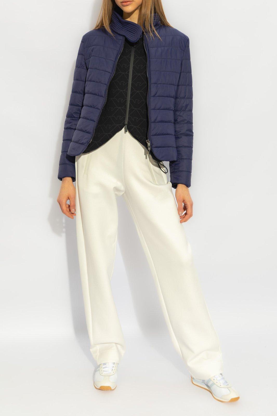 Shop Emporio Armani Sweatpants With Pockets In Bianco Caldo