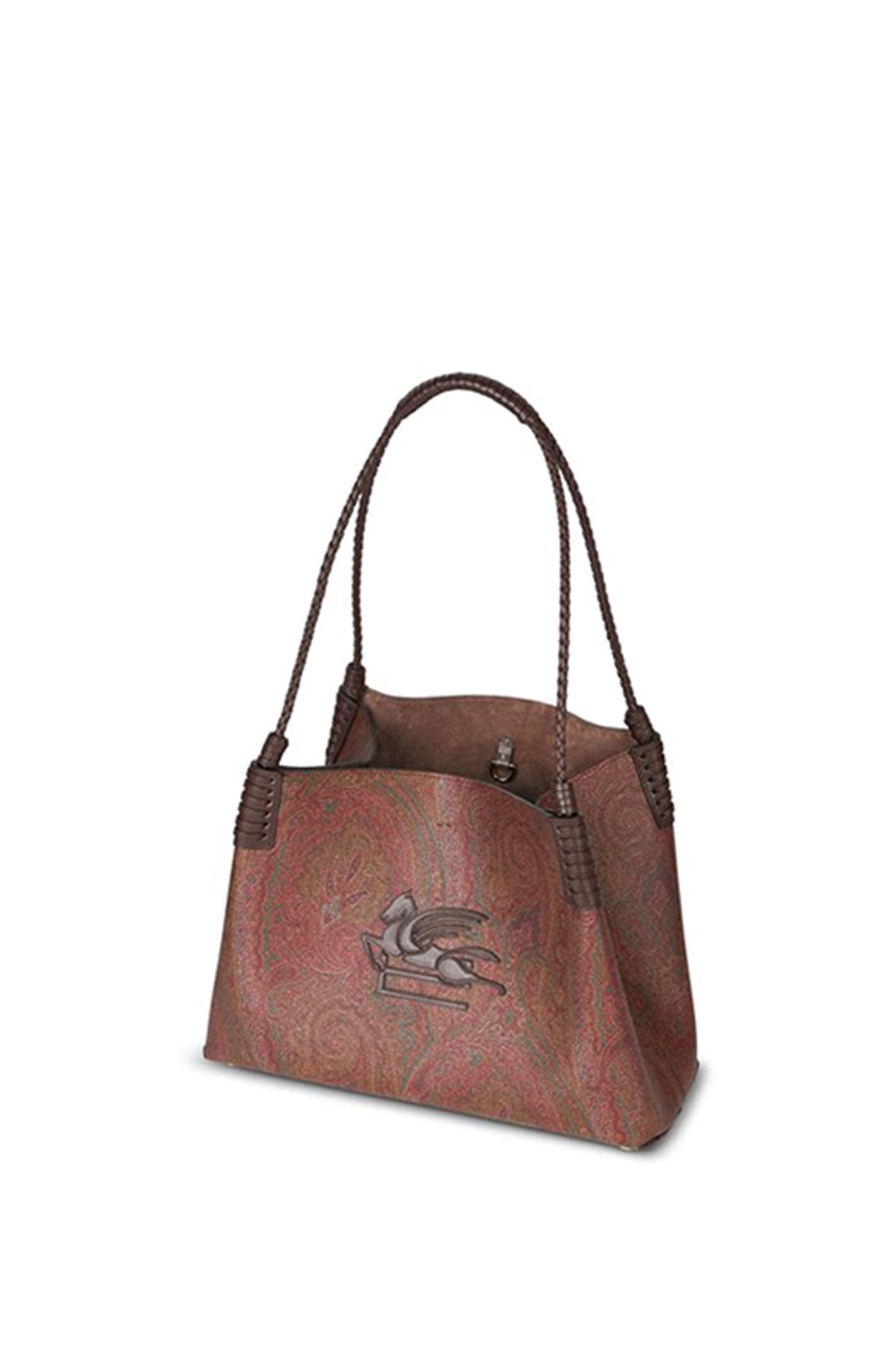 Shop Etro Shopping Bag In Brown