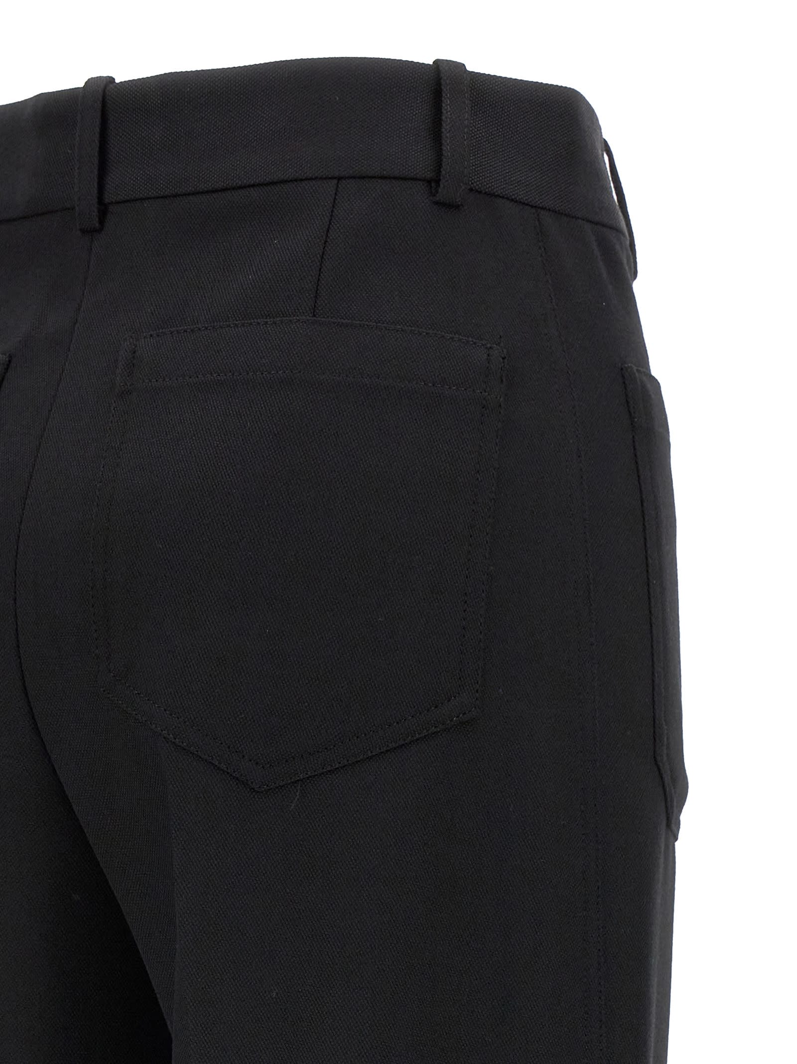Shop Victoria Beckham Alina Trousers In Black