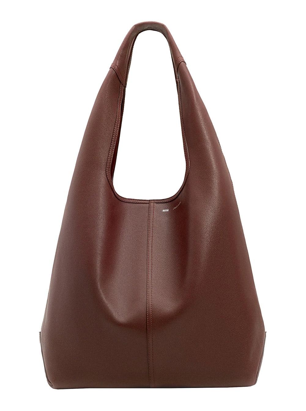 Ami Alexandre Mattiussi Ami Paris Women Etienne Hobo Bag Smooth Leather In Burgundy