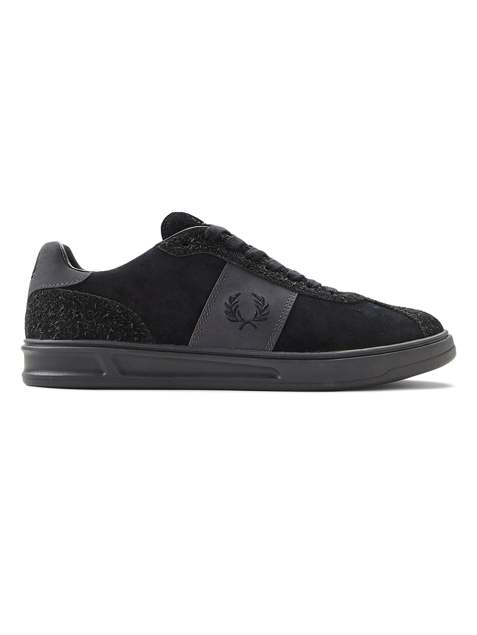 Fred Perry Suede Sneakers With Iconic Embroidery