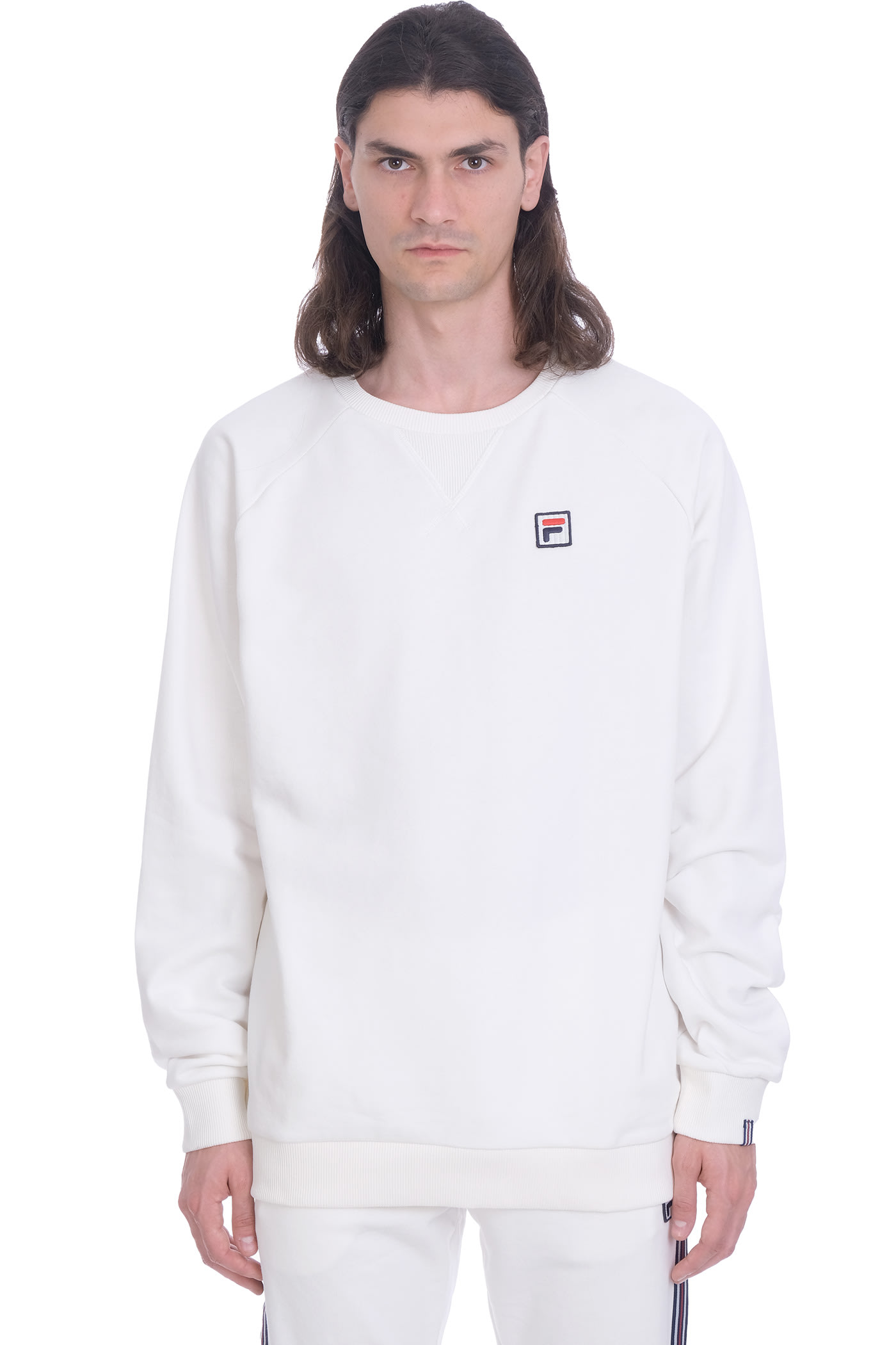 Fila Heat Sweatshirt In White Cotton
