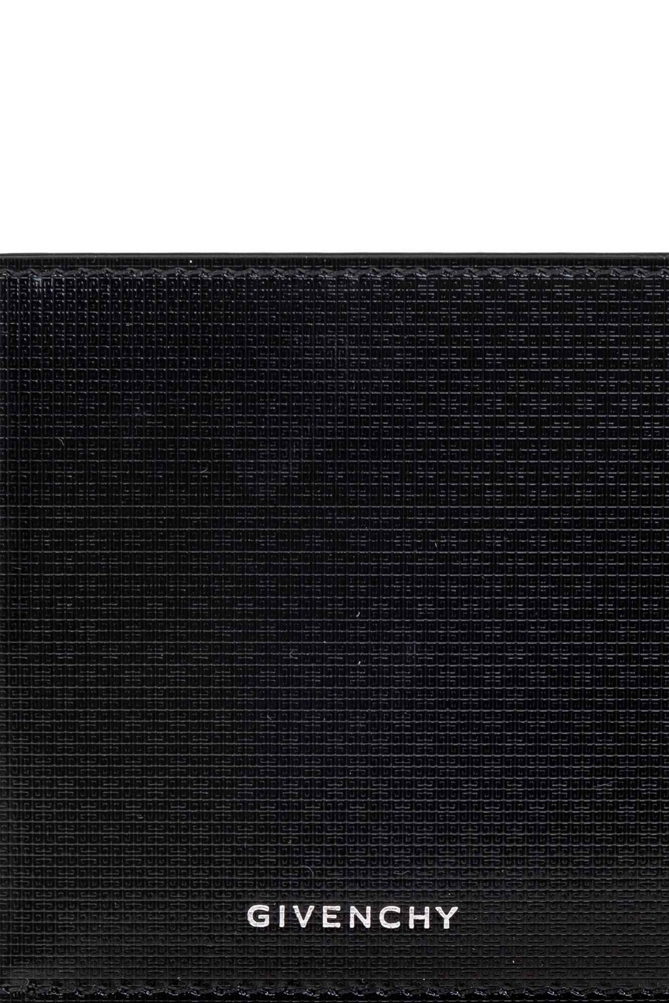 Givenchy Leather Wallet With Money Clip In Black
