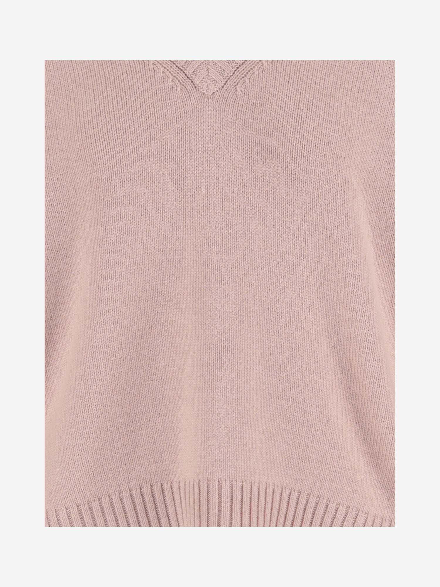 Shop Allude Wool And Cashmere Sweater In Pink