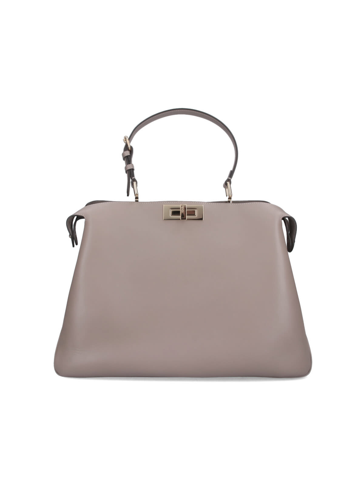 Fendi Peekaboo Soft Large Shoulder Bag In Sand