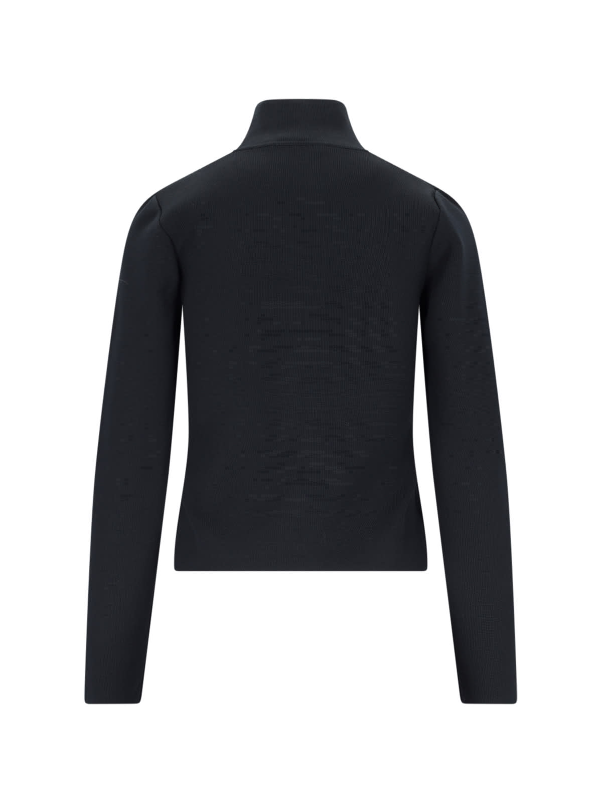 Shop Jw Anderson High Neck Cardigan In Black