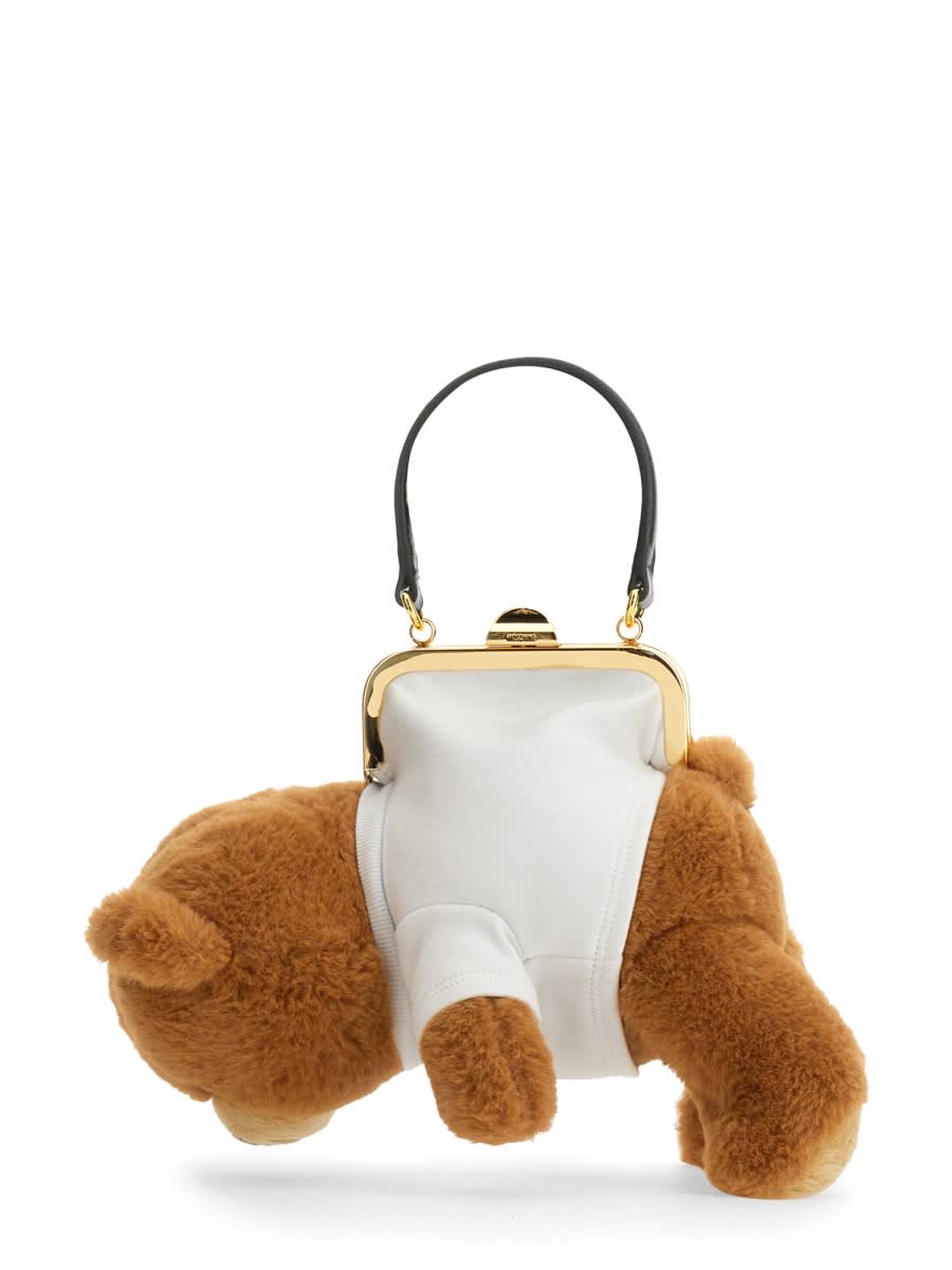 Shop Moschino Teddy Bear Bag In Multicolour