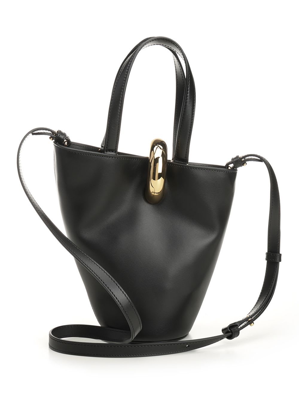 Jacquemus The Mini Bucket Bag Handles In Black