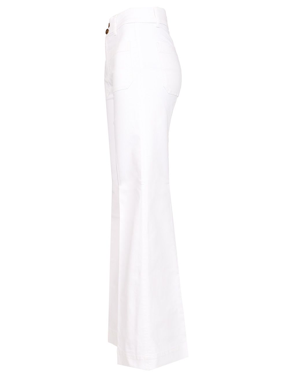 The Seafarer Seafarer Jane Stretch Flare Jeans In White