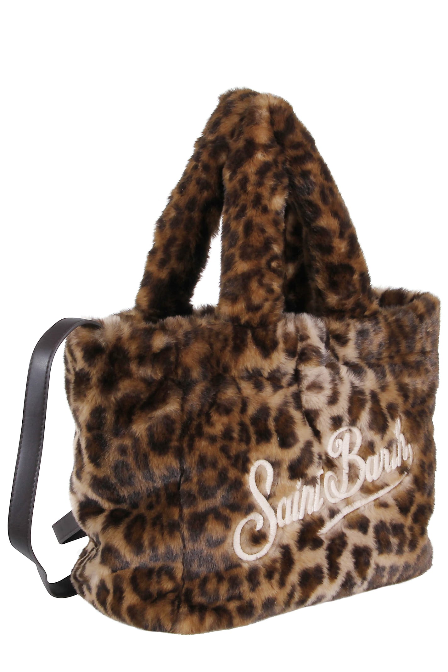 Mc2 Saint Barth Borsa Colette In Ecopelliccia Animalier Marrone In Brown