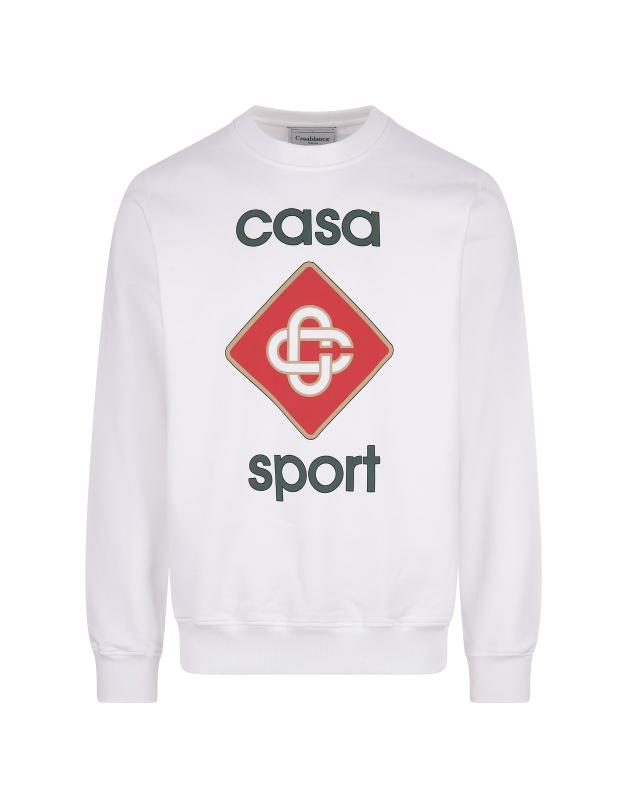 White Casa Sport Crew Neck Sweatshirt