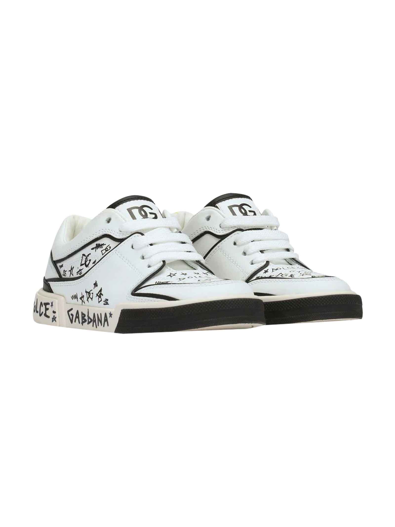 Dolce & Gabbana White Shoes Unisex