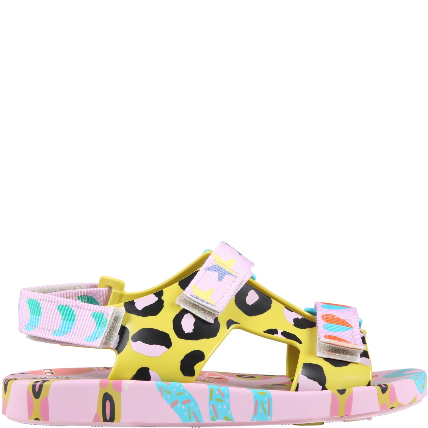 Melissa Multicolor Sandals For Girl With Prints