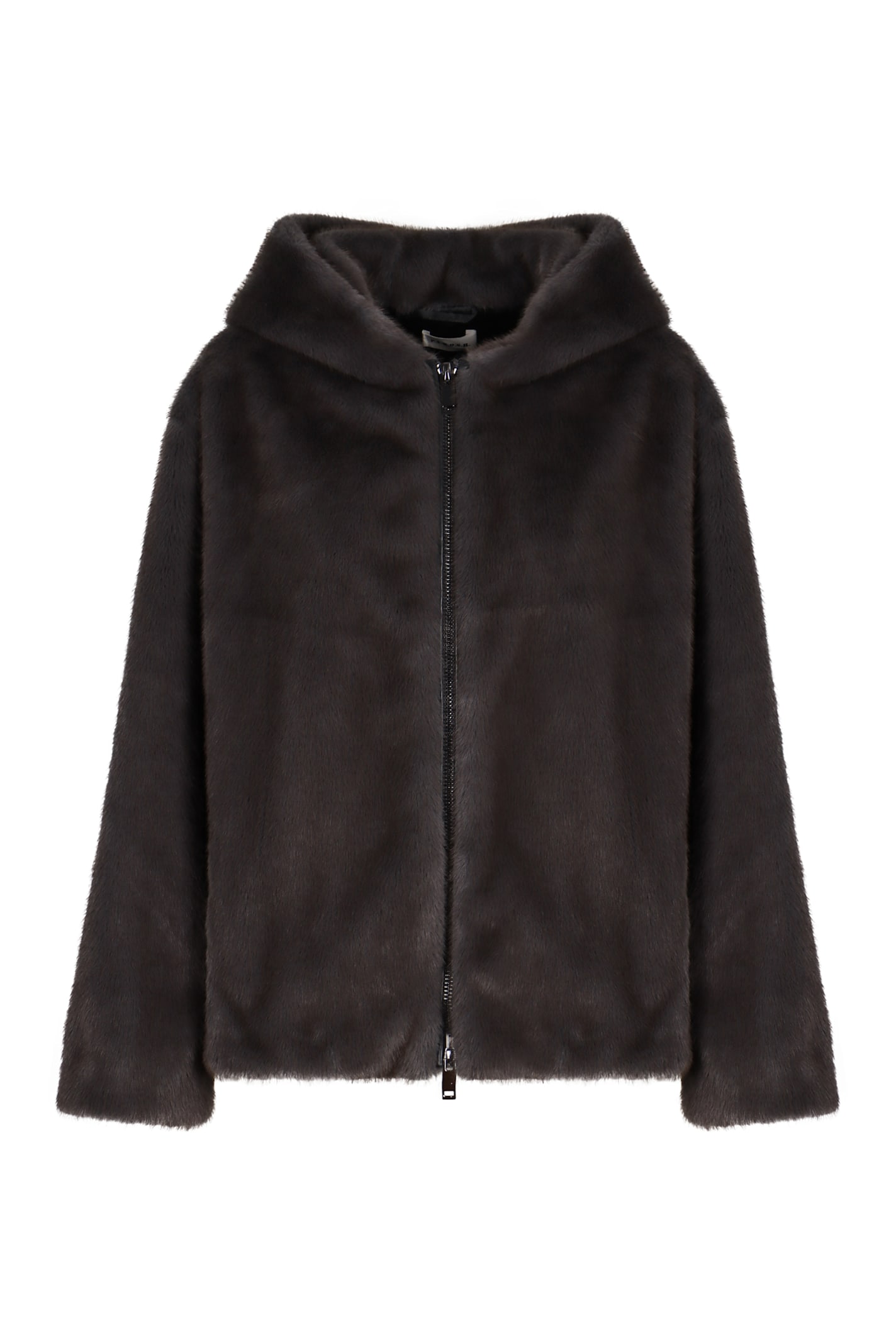 P.a.r.o.s.h . Faux Fur Jacket In Brown