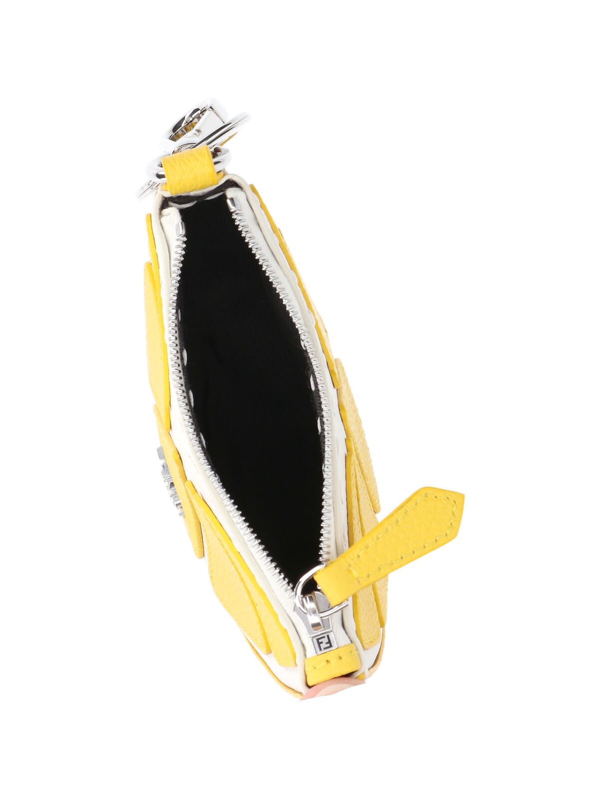 Fendi Lemon-shaped Keyring In Yellow
