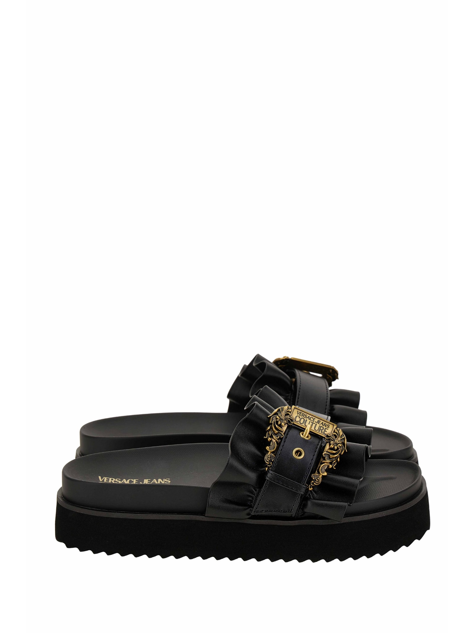 VERSACE JEANS COUTURE VERSACE JEANS COUTURE BLACK SANDALS