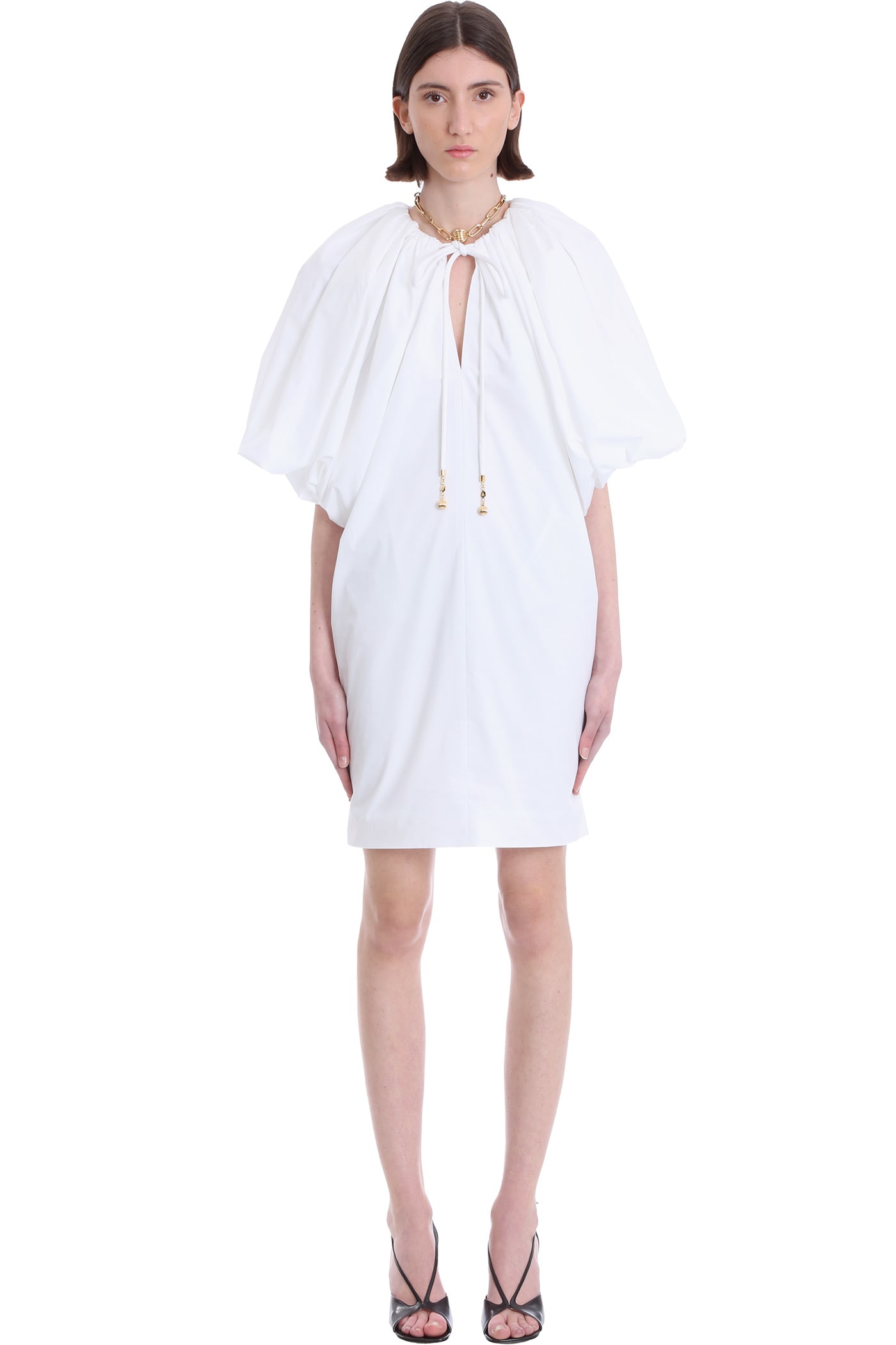 Lanvin Dress In White Cotton
