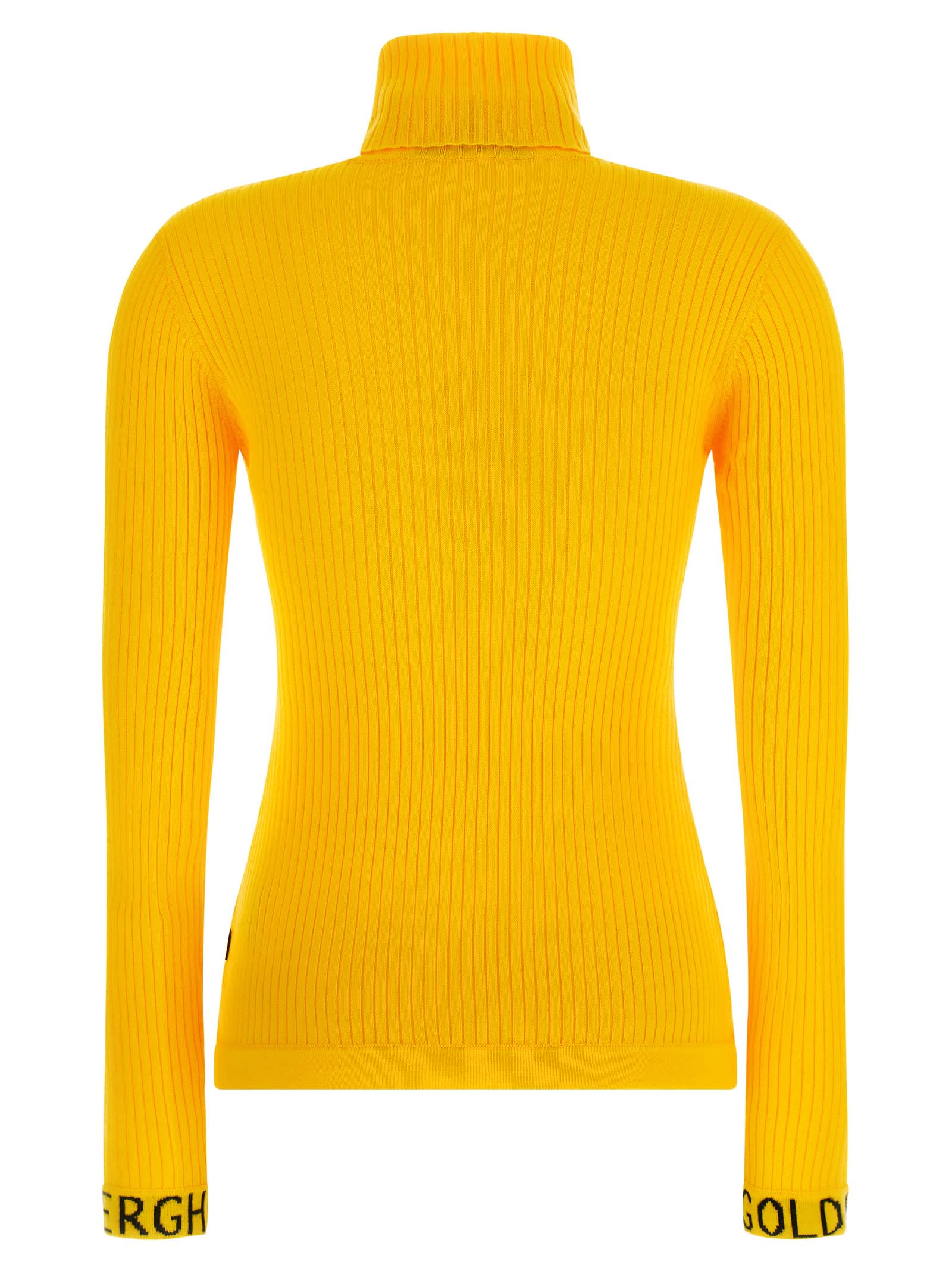Goldbergh Mira Turtleneck Sweater In Yellow
