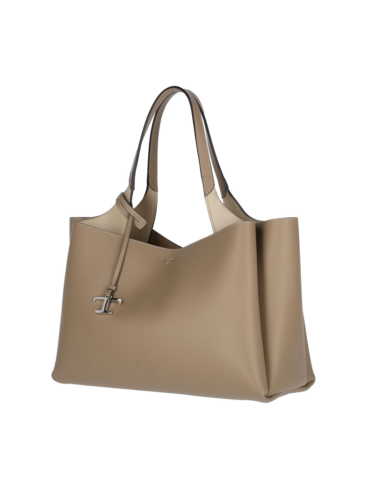 Tod's Medium Tote Bag In Beige