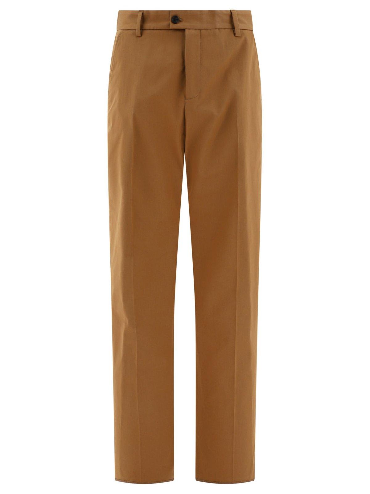 Shop Alexander Mcqueen Straight-leg Trousers In Beige