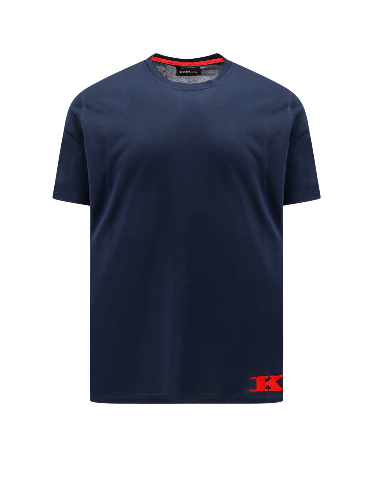 Shop Kiton T-shirt In Blue