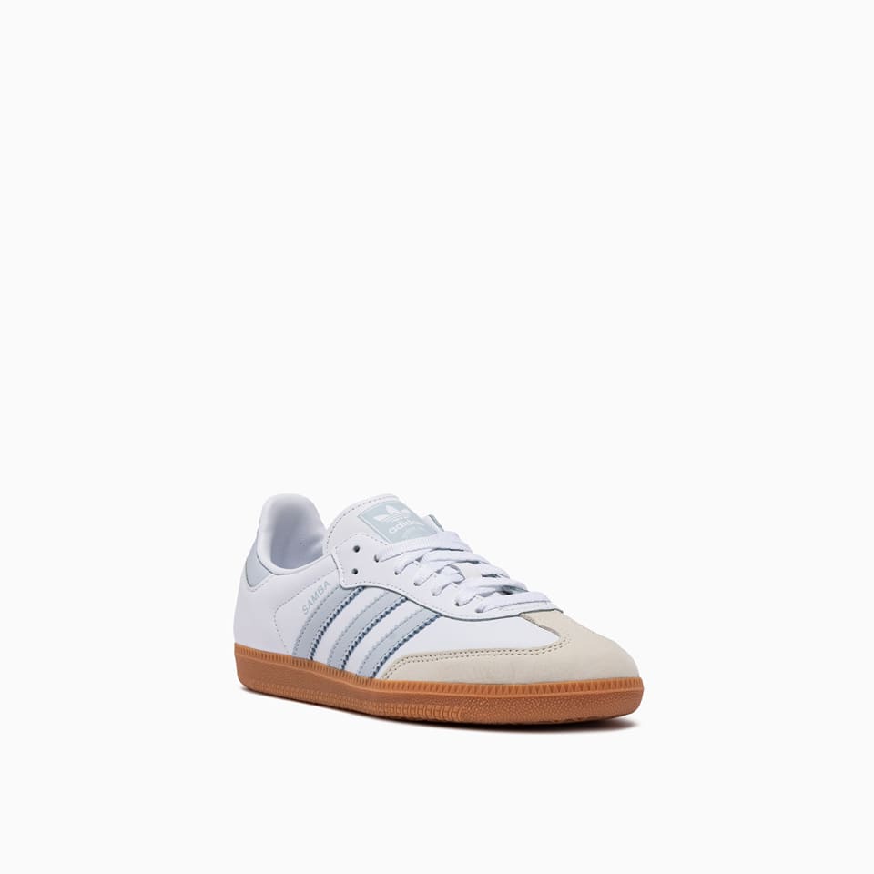 Adidas Originals Womens Adidas Samba Og Logo-print Leather And Suede Low-top Trainers