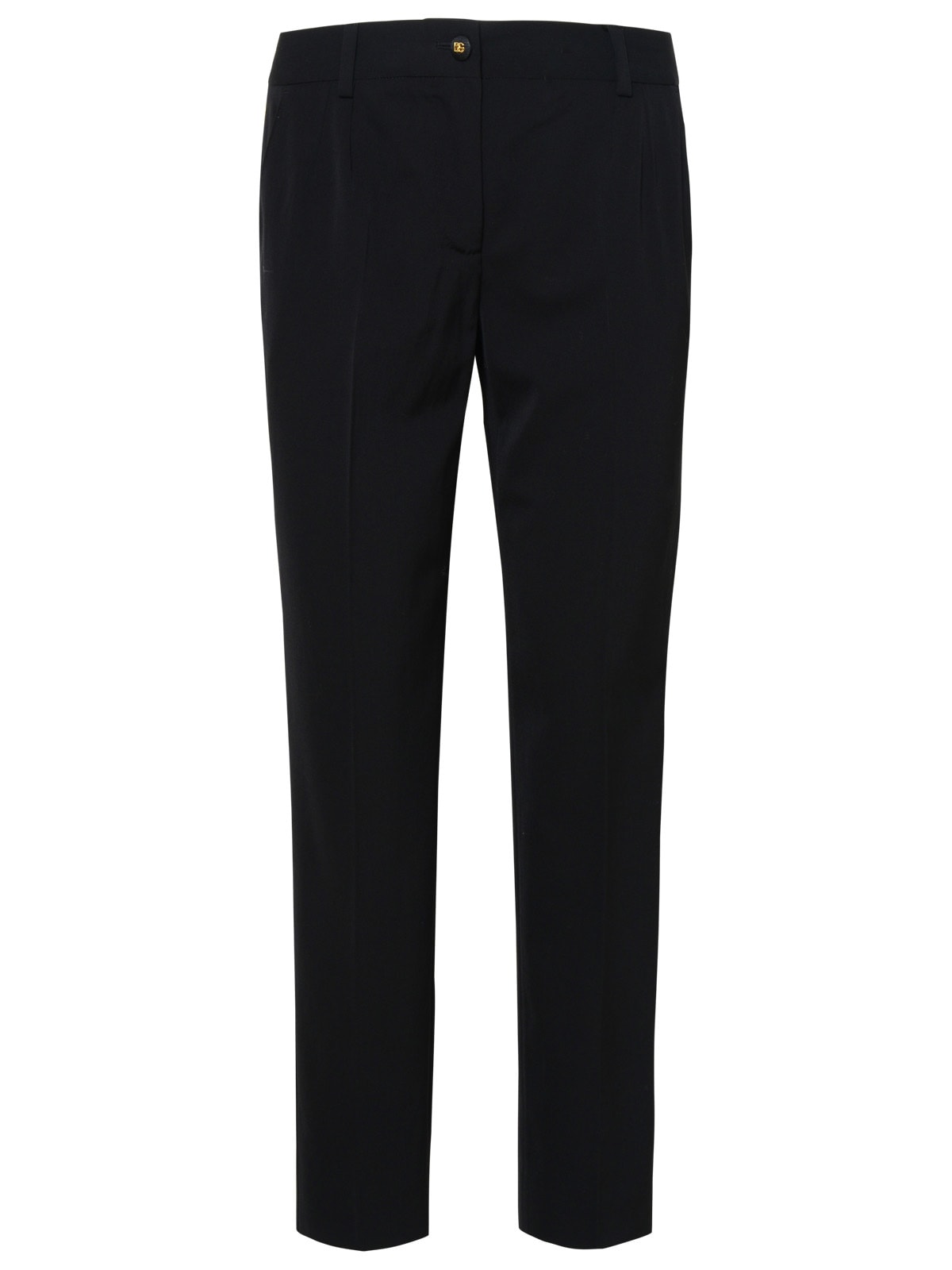 Shop Dolce & Gabbana Kate Black Wool Pants In Nero