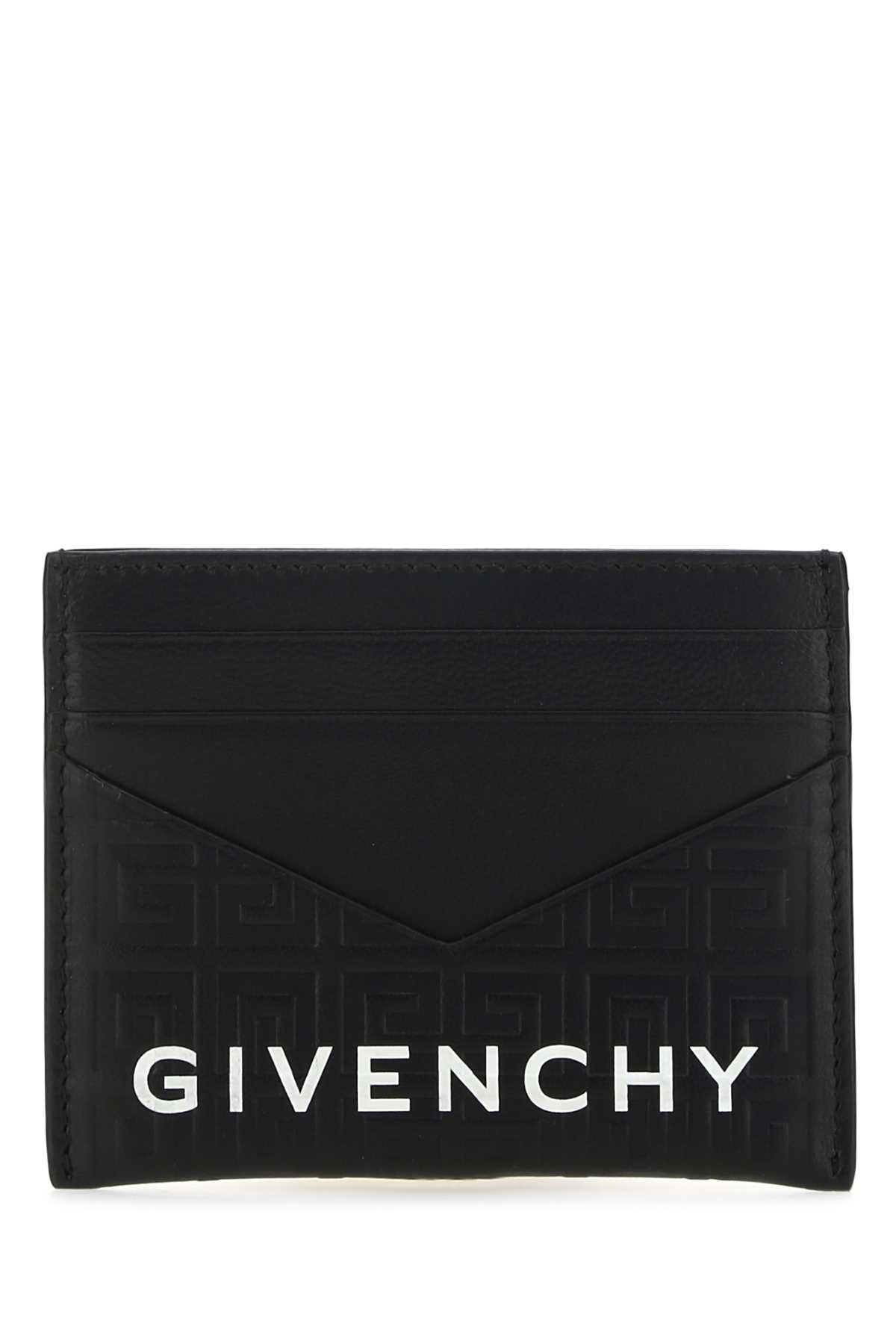 Shop Givenchy Black Leather Card Holder In 001