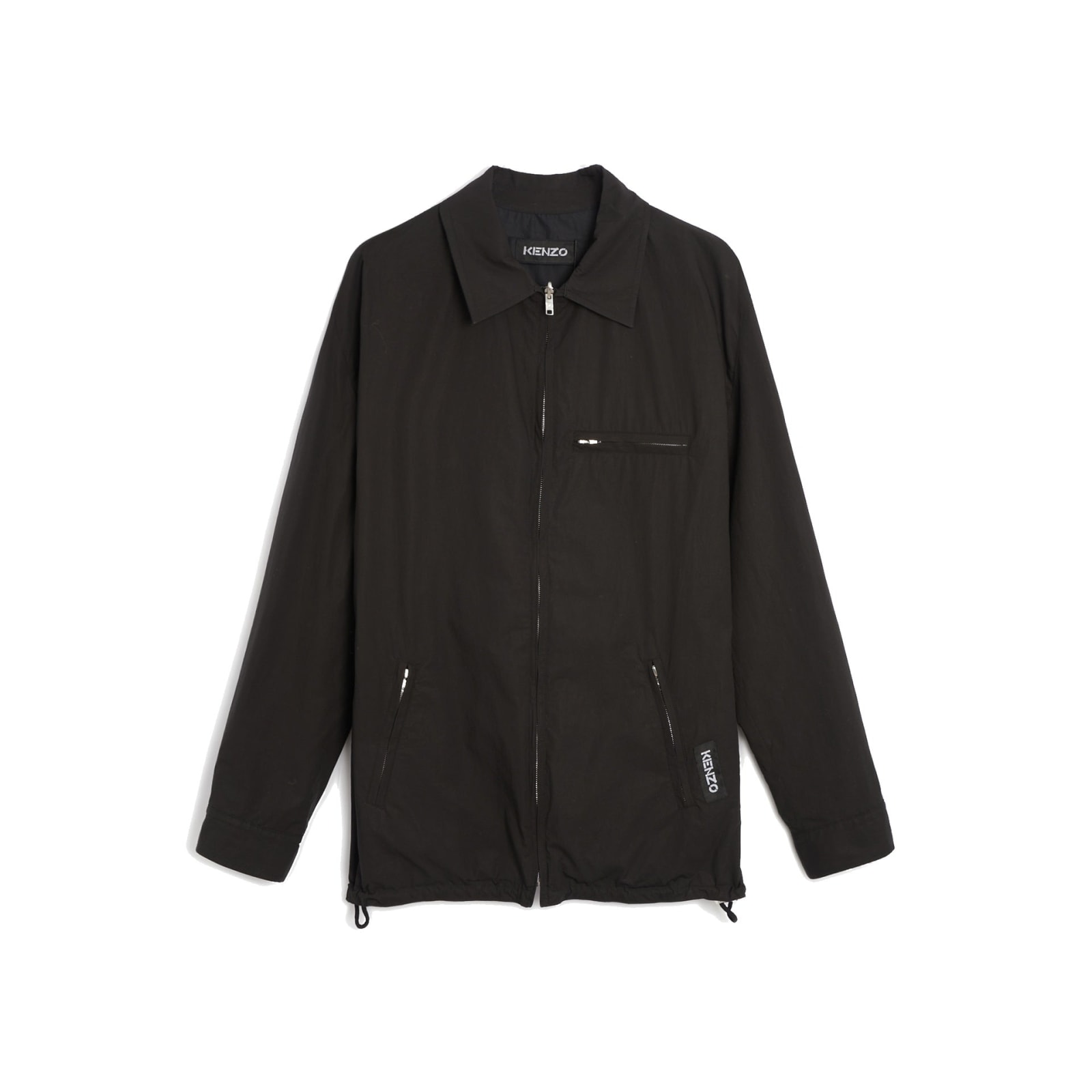 Shop Kenzo Flame Print Reversible Jacket In Black