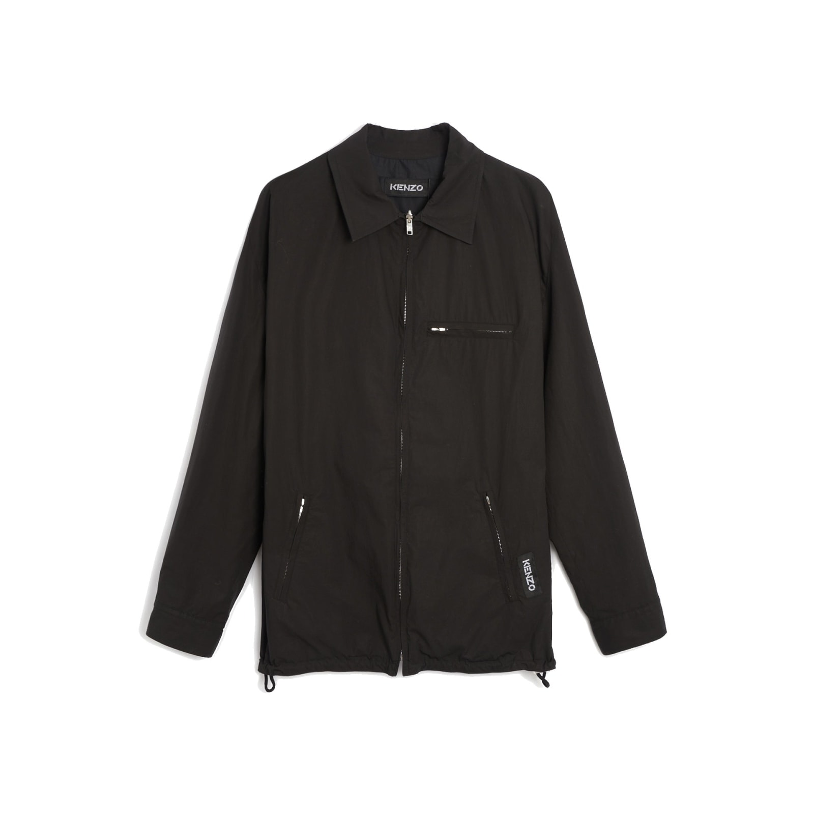 Kenzo Flame Print Reversible Jacket Men In Black
