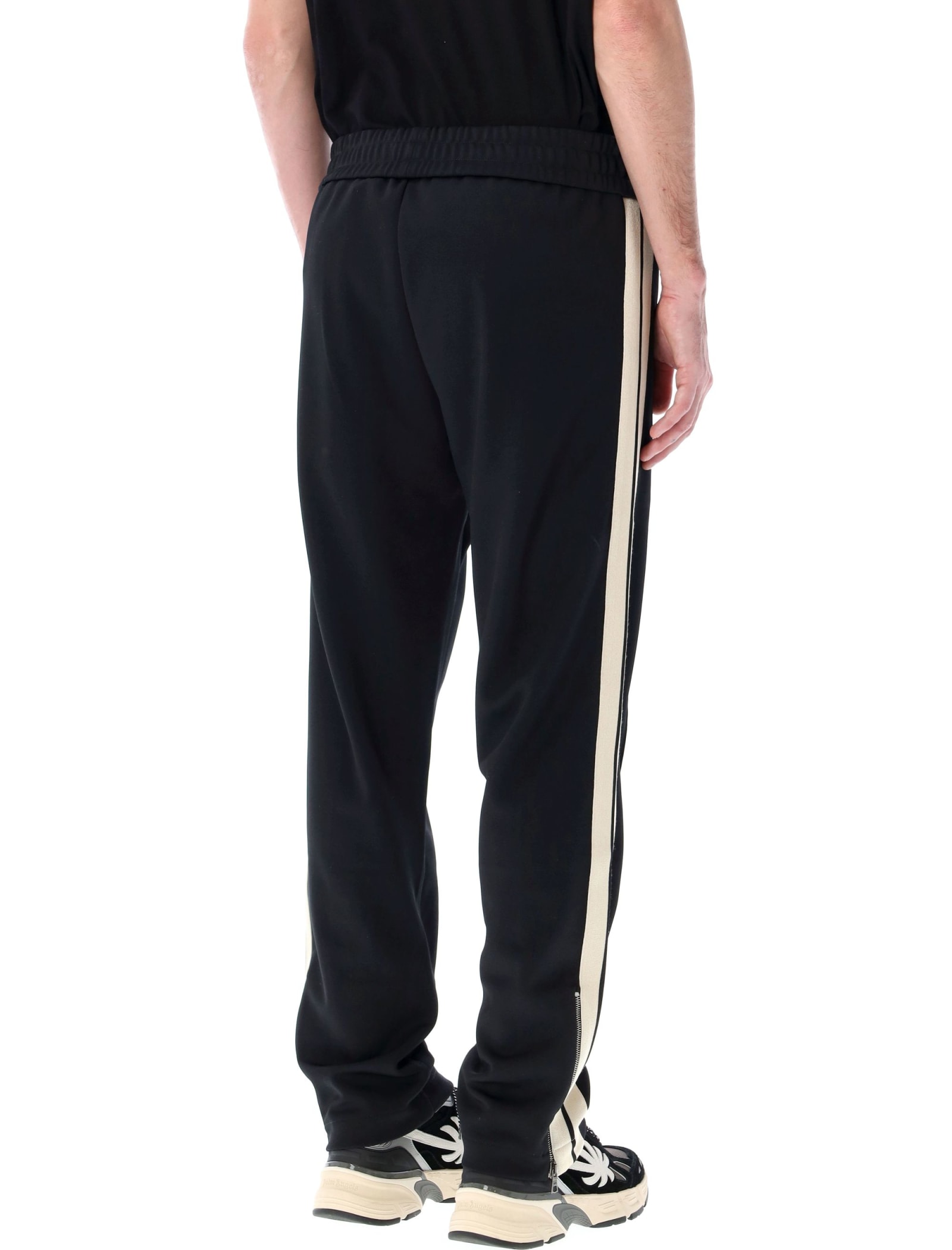 Shop Palm Angels Classic Logo Track Pants In Black White