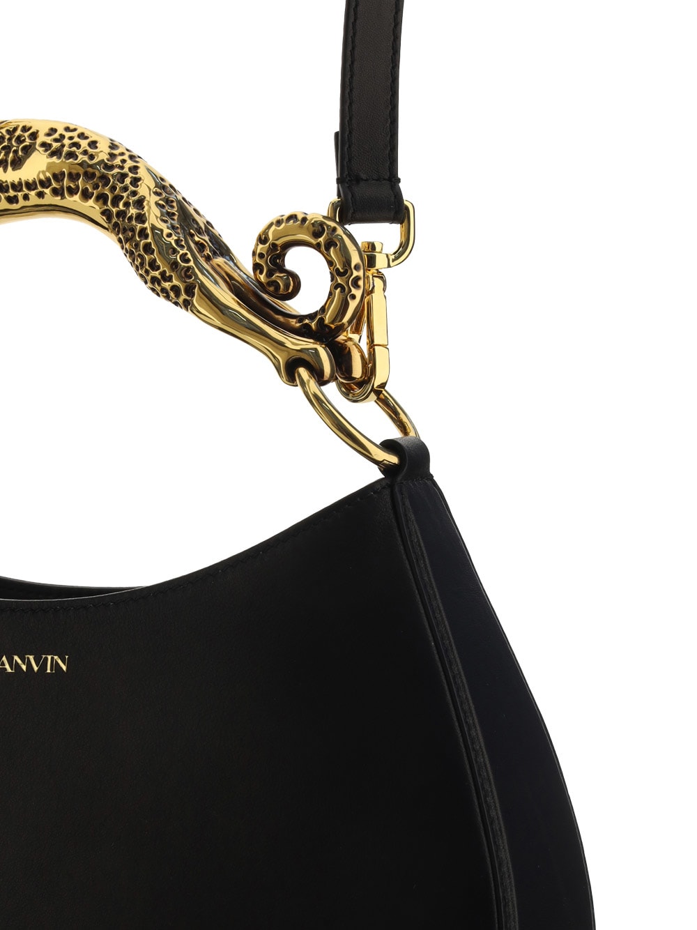 Shop Lanvin Hobo Handbag In Nero