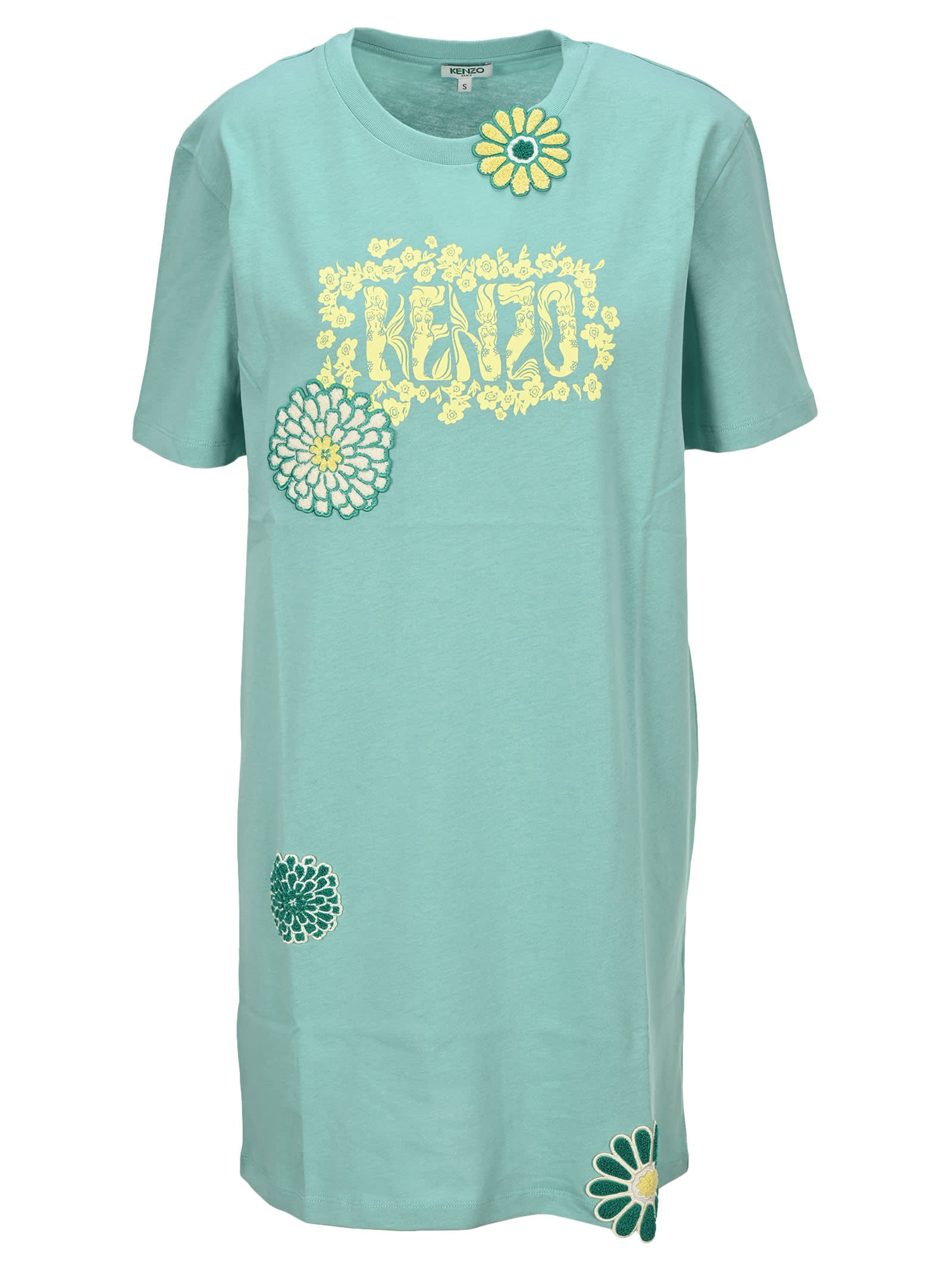 kenzo logo t shirt dress