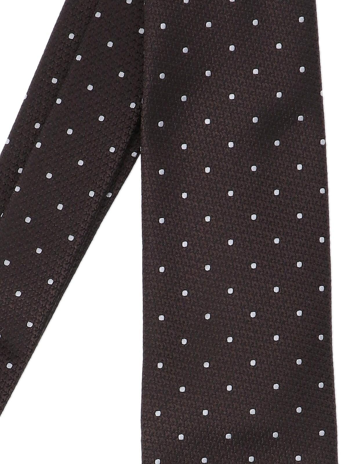 Shop Tom Ford Polka Dot Scarf In Brown