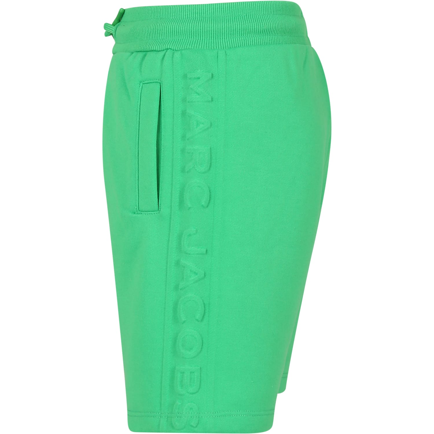 Marc Jacobs Green Shorts For Boy With Logo In Green