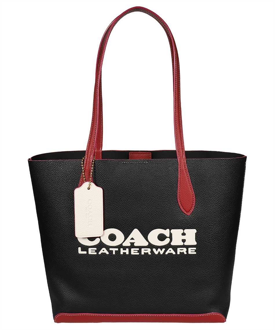 Coach Leather Tote In Black | ModeSens