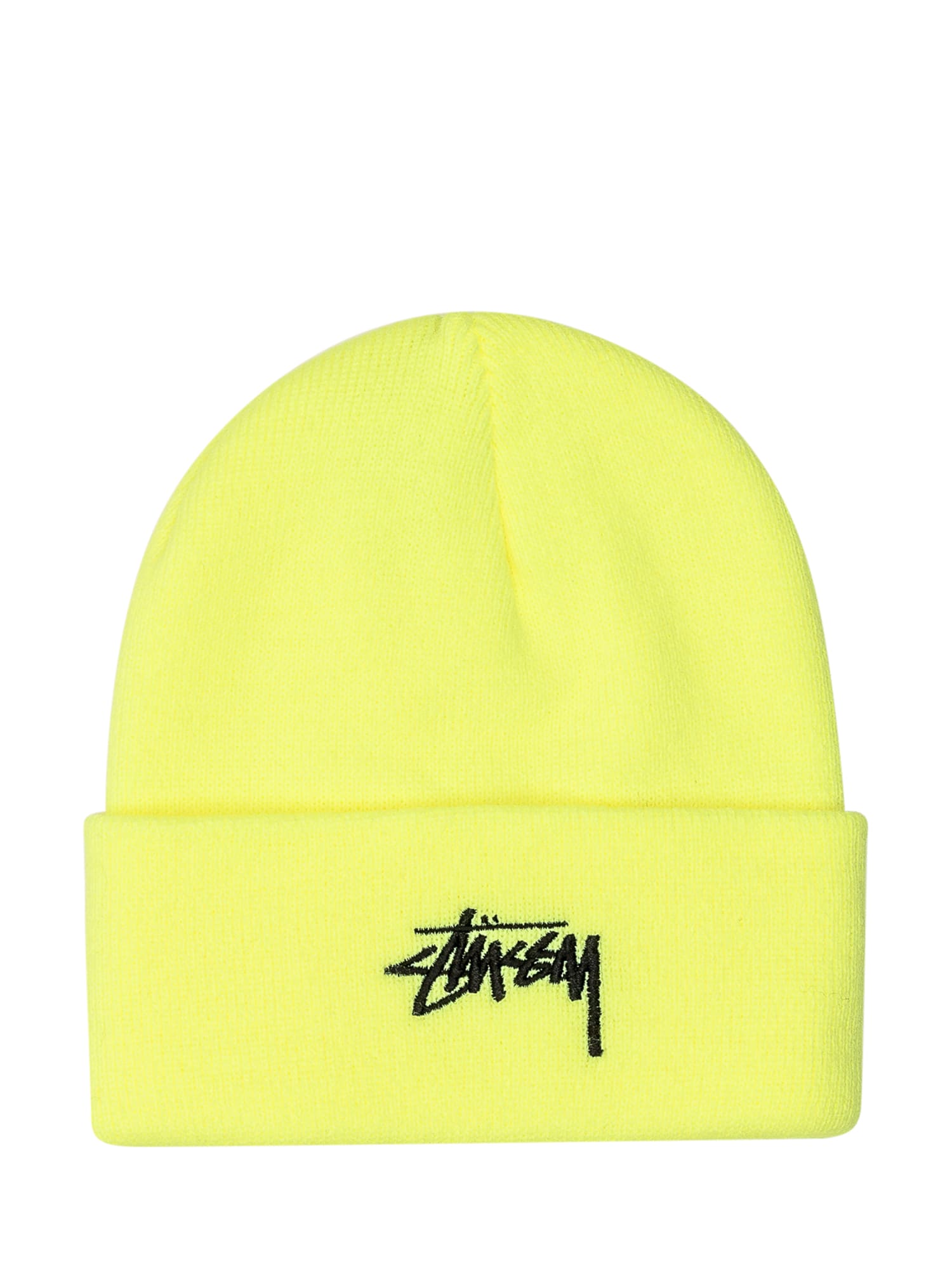 Stussy Stock Cuff Beanie Safety In Safety Yellow
