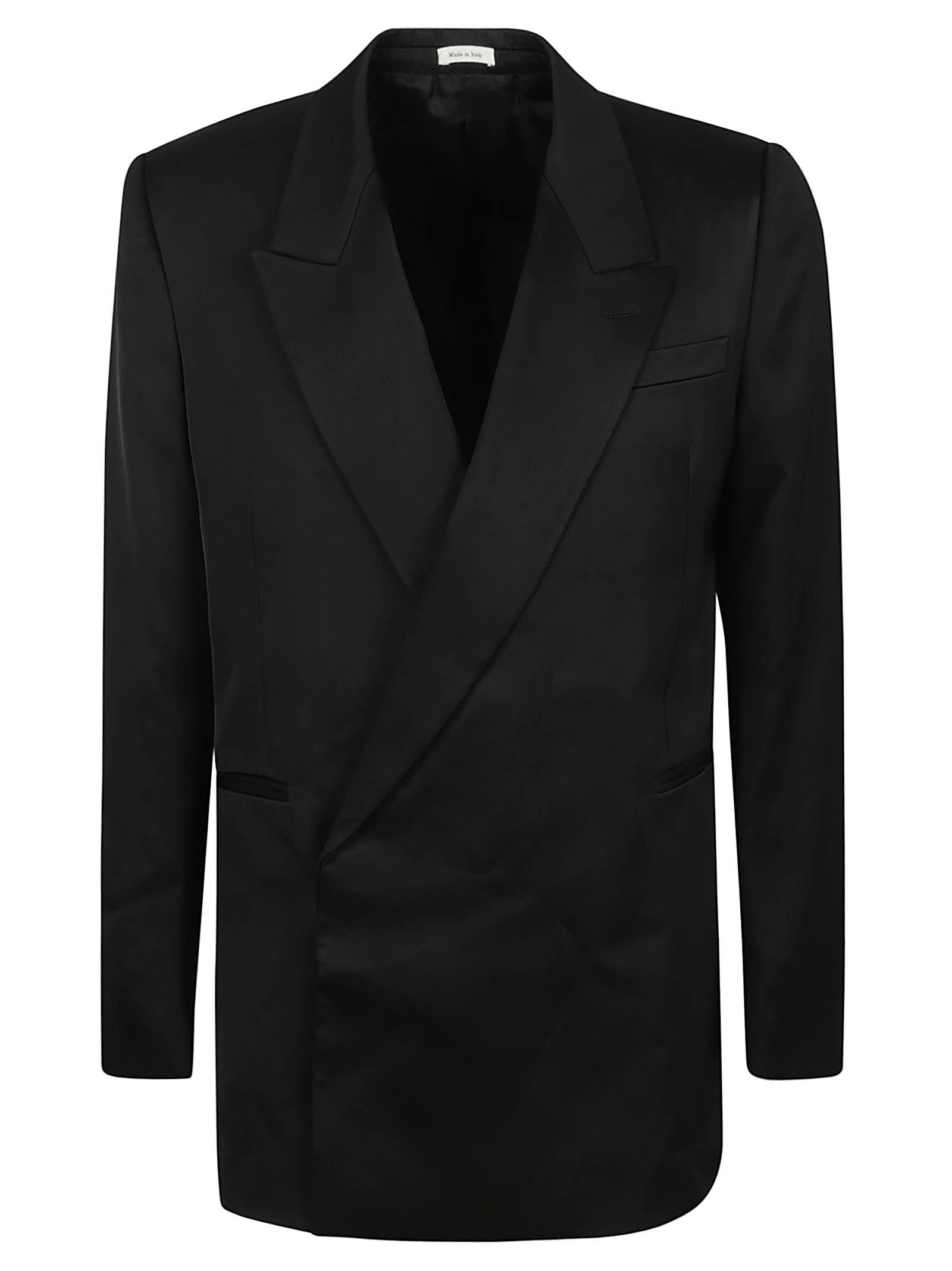 Shop Alexander Mcqueen Single-buttoned Regular Blazer In Black