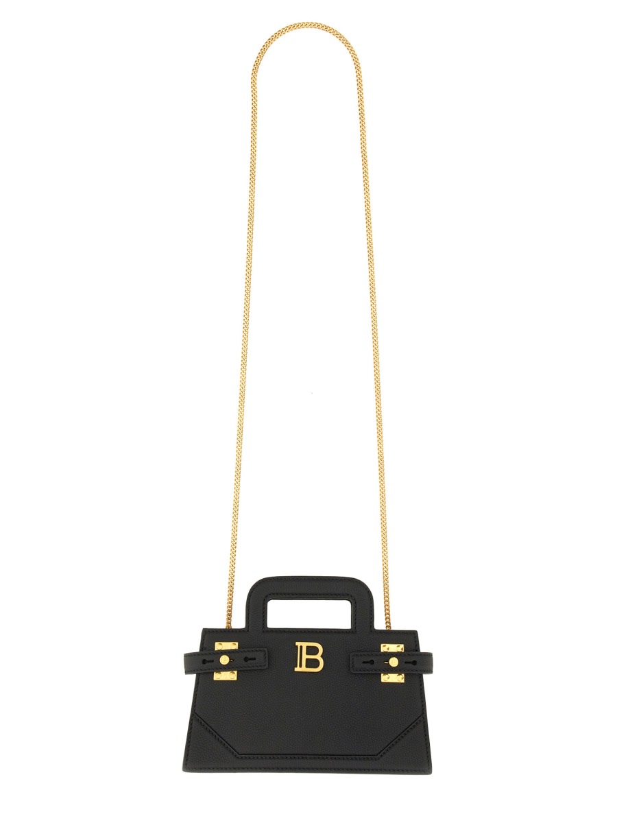 Shop Balmain Small B-buzz Bag In Black