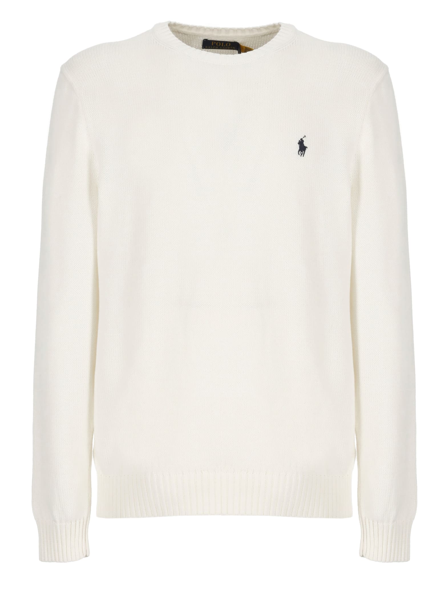 Shop Ralph Lauren Pony Sweater In Deckwash White