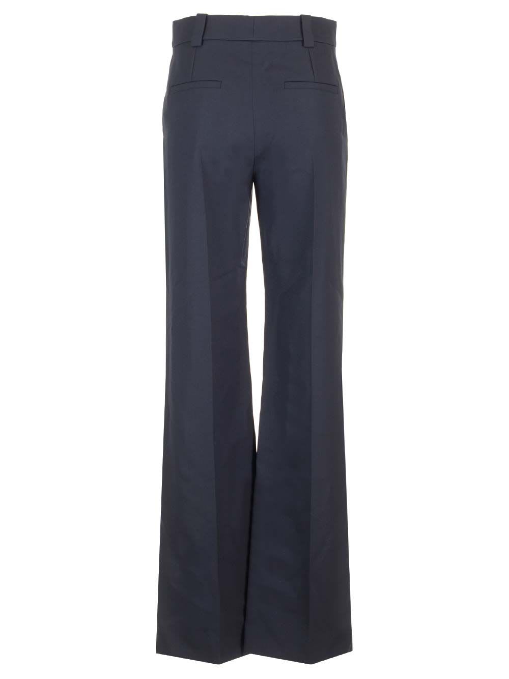 Shop Chloé Tailored Trousers In Blue