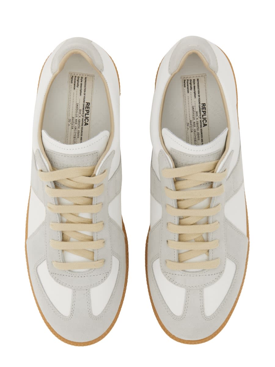 Shop Maison Margiela Replica Sneaker In White