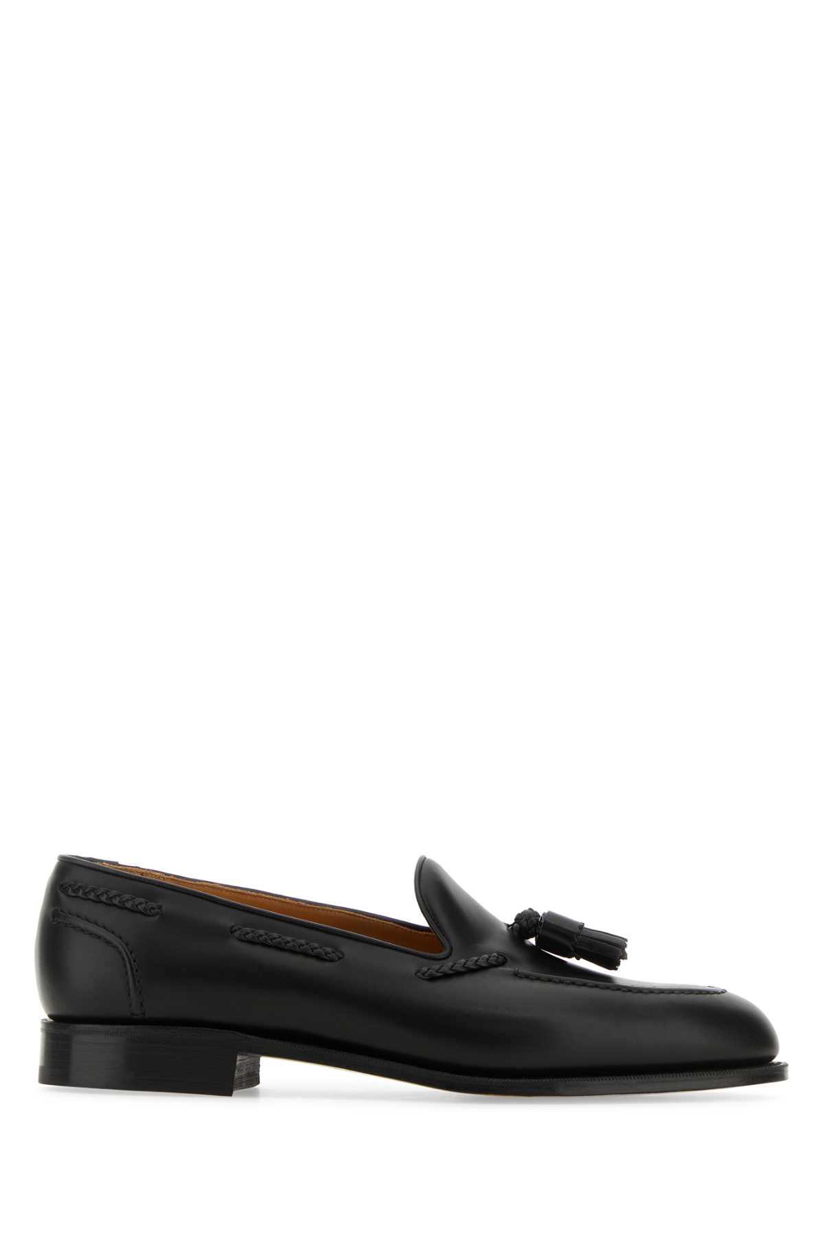 Black Leather Belgravia Loafers