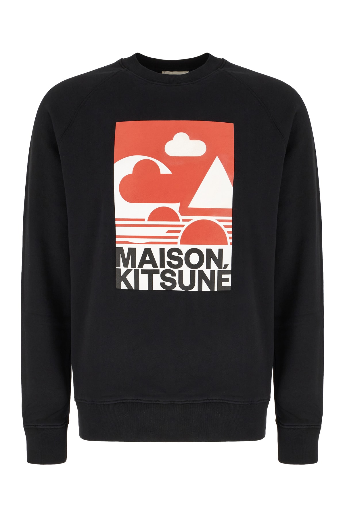 Maison Kitsuné Black Cotton Sweatshirt