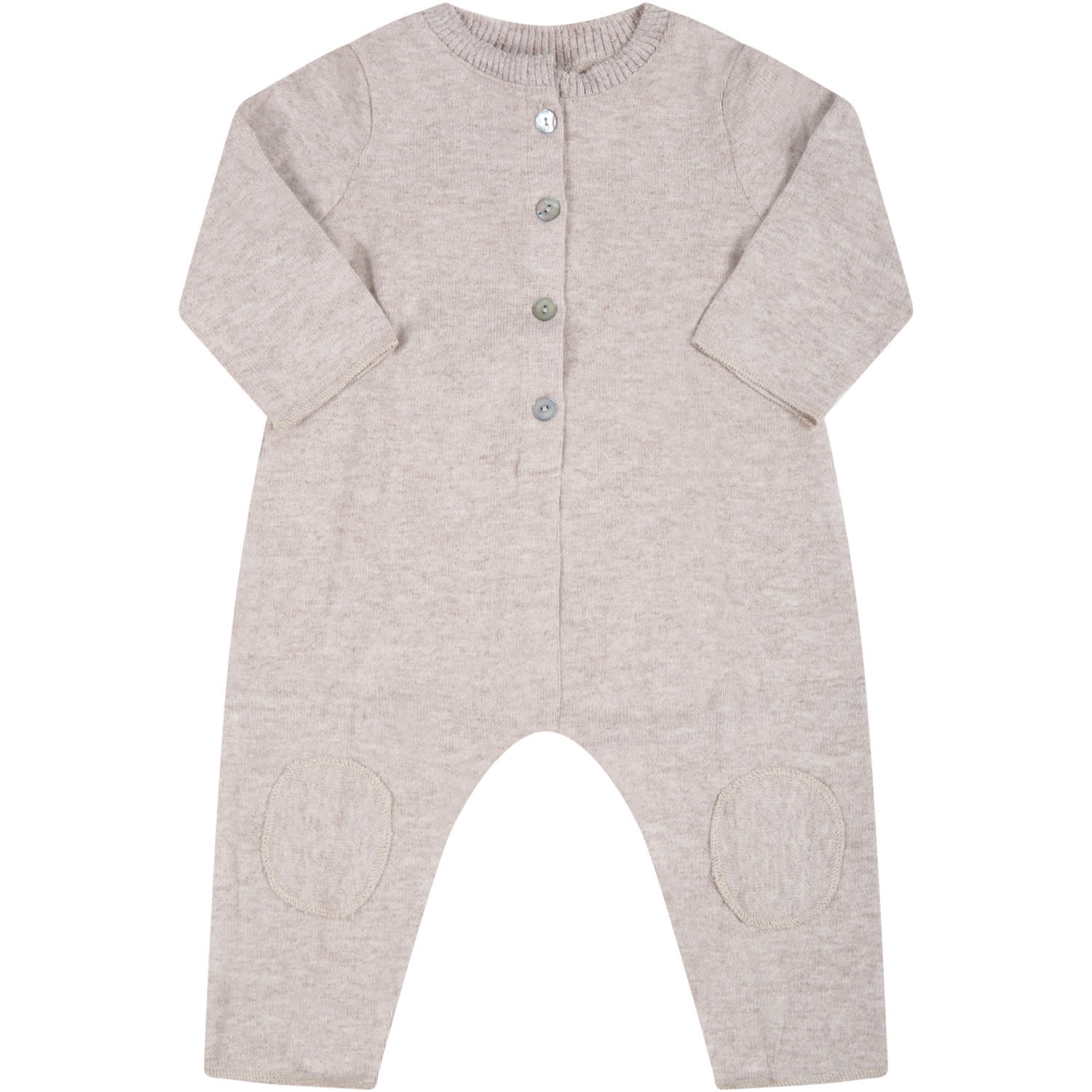 Caffe dOrzo Beige delia-baby Babygrow For Baby Girl With Patch